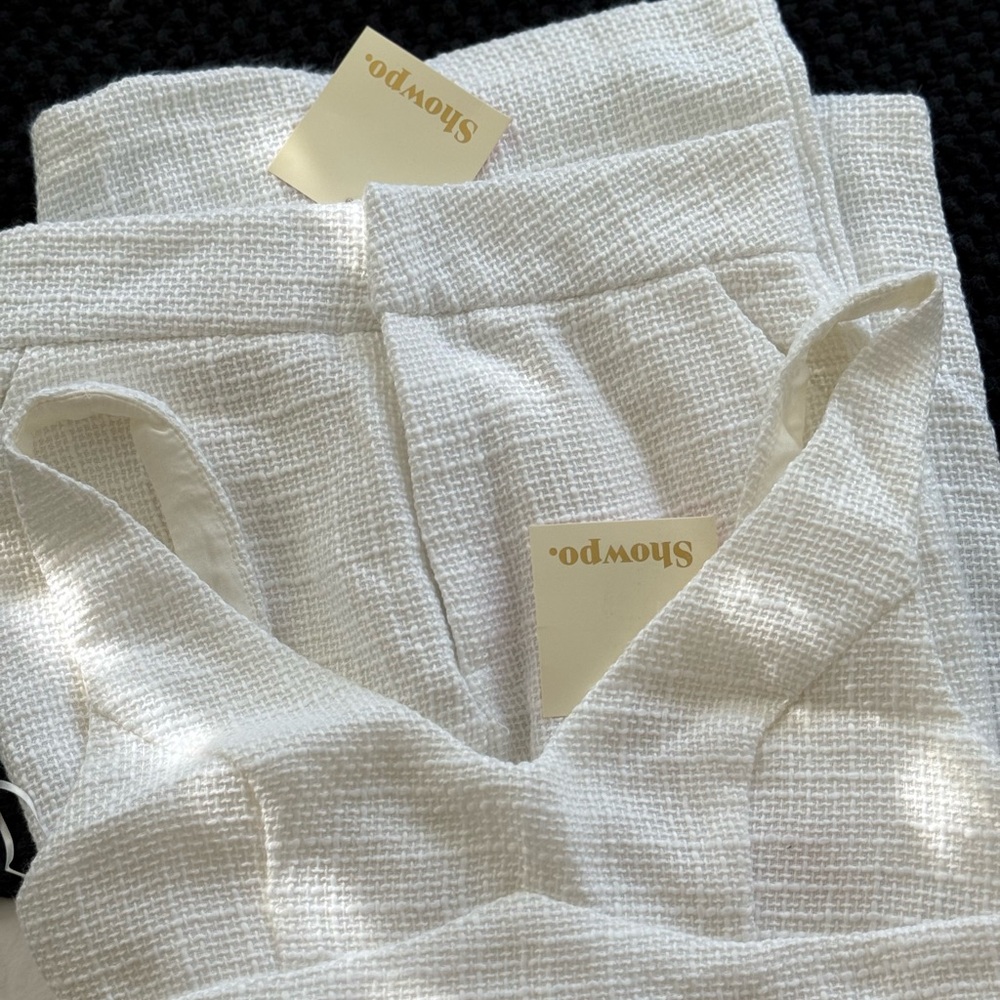 Showpo | White Two Piece Crop Wide Leg Set - Picture 6 of 7